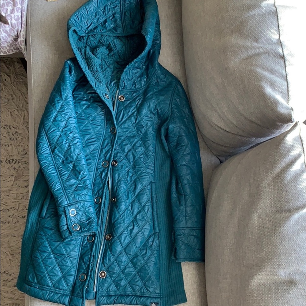 Prana dark teal long Diva jacket